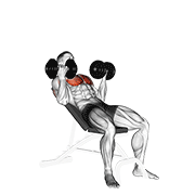 dumbbell incline palm-in press