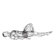 single leg bridge with outstretched leg