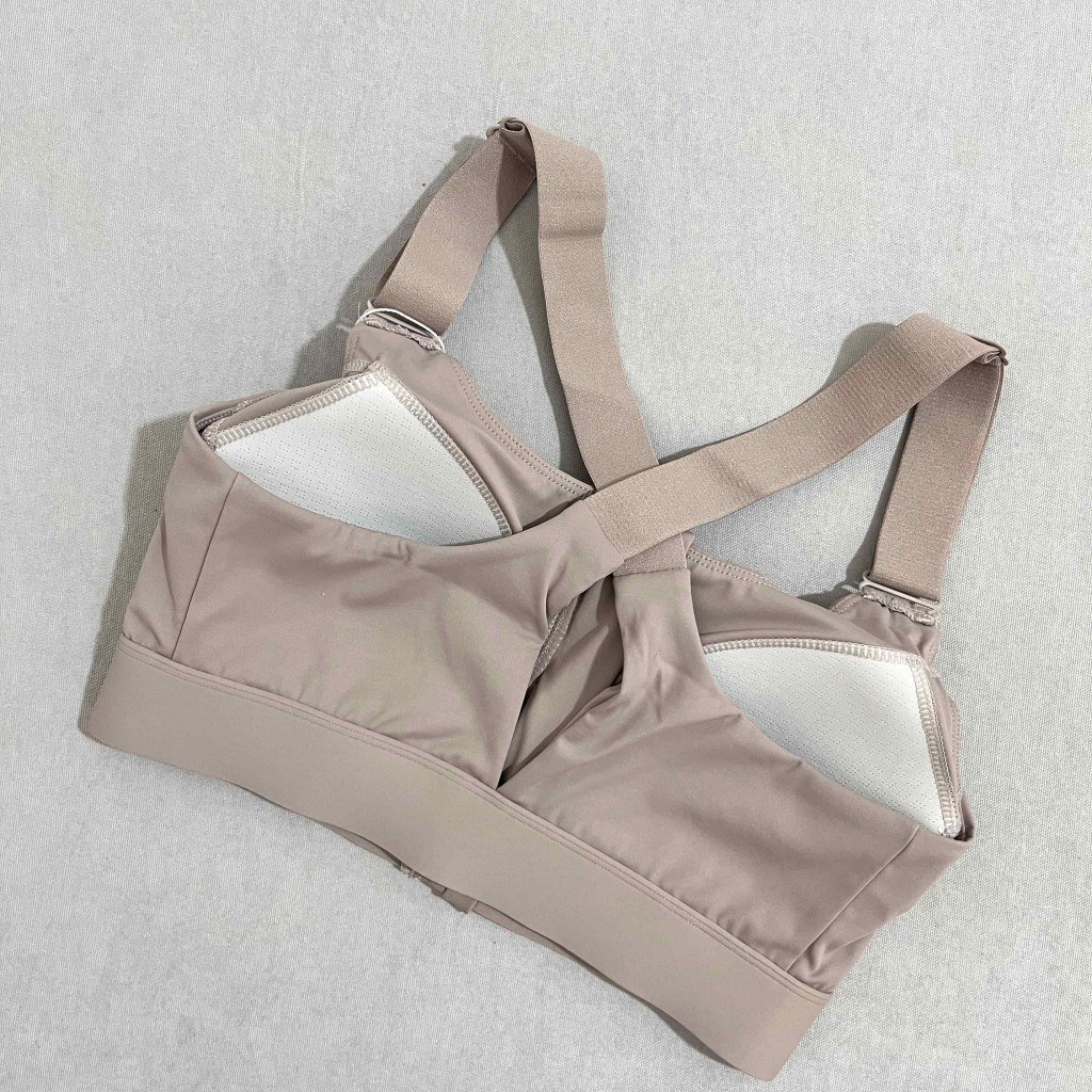 نیم تنه ورزشی زنانه با زیپ جلو و کاپ متحرک