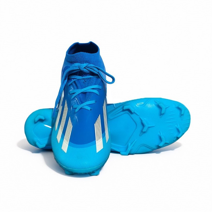 کفش فوتبال آدیداس مسی Crazy Fast سفید آبی