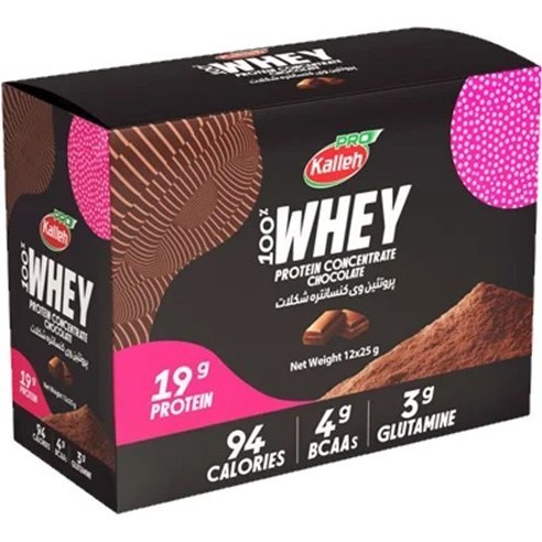 ساشه پروتئین وی کاله پرو 12 عدد شکلات