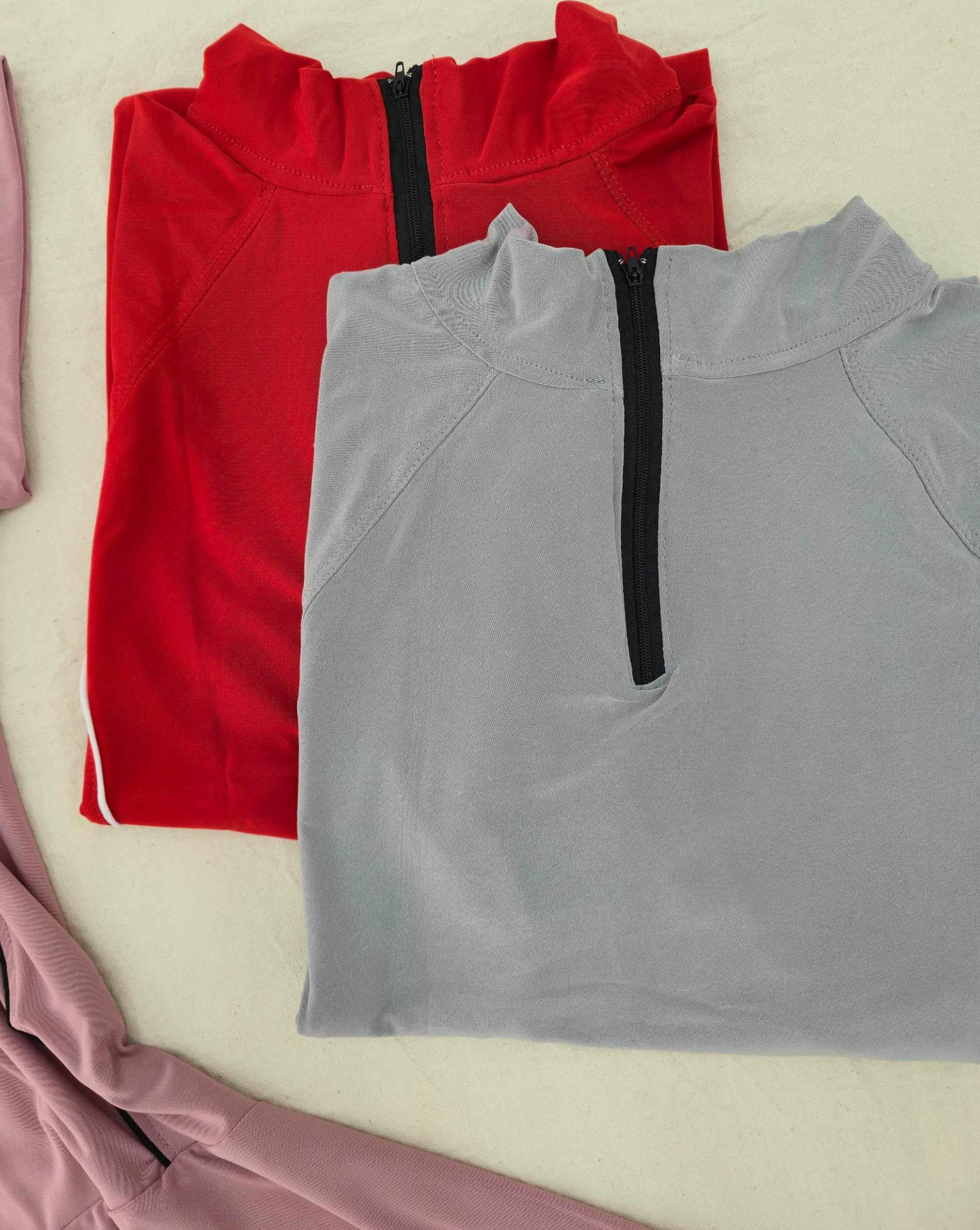 پیراهن ورزشی زنانه سایزبزرگ ۴۶ الی ۵۰ - تونیک ورزشی قرمز