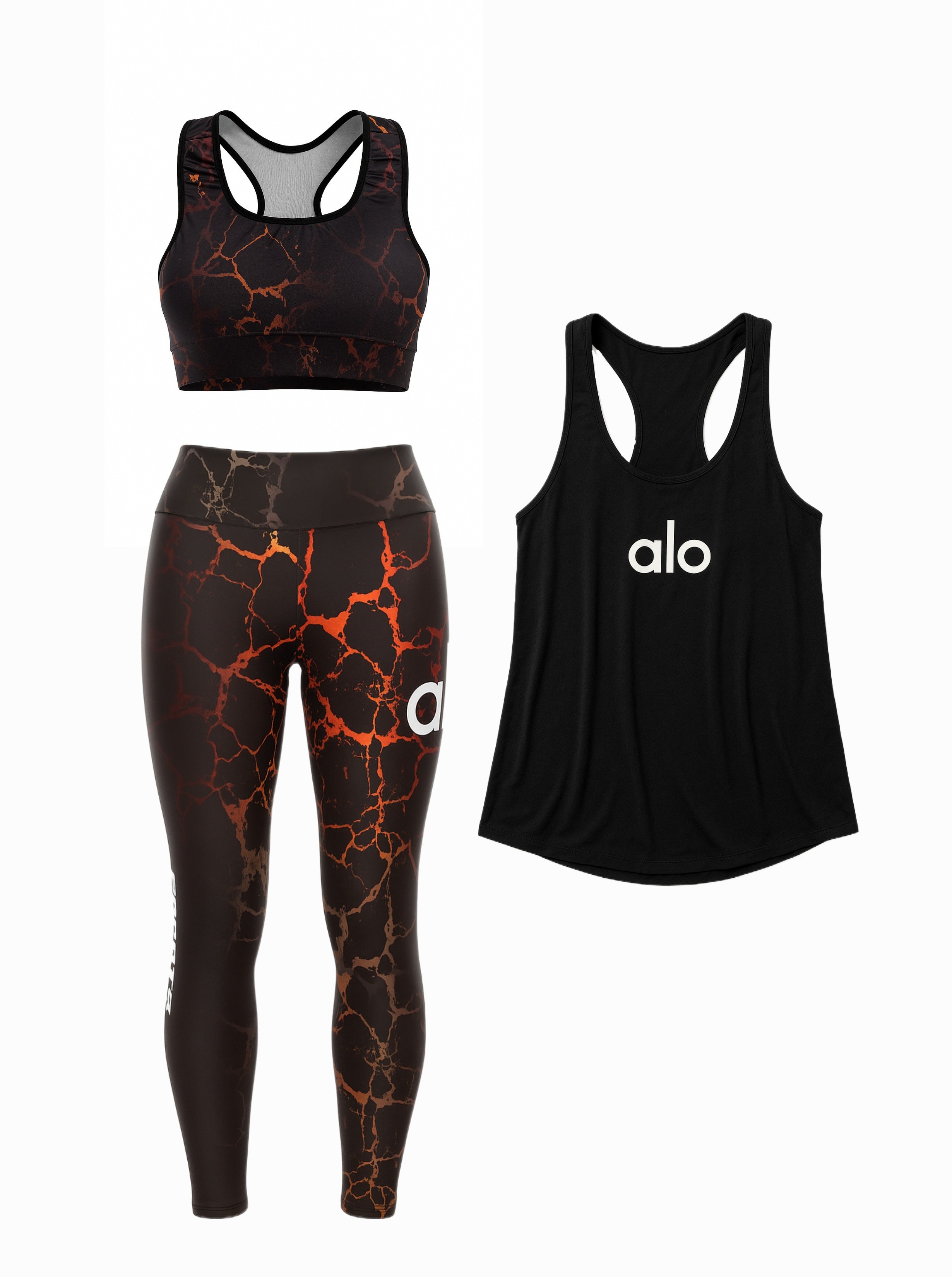 ست ورزشی زنانه سایز بزرگ ۴۲ تا ۴۸ شامل نیمتنه، لگ و کاور تاپ