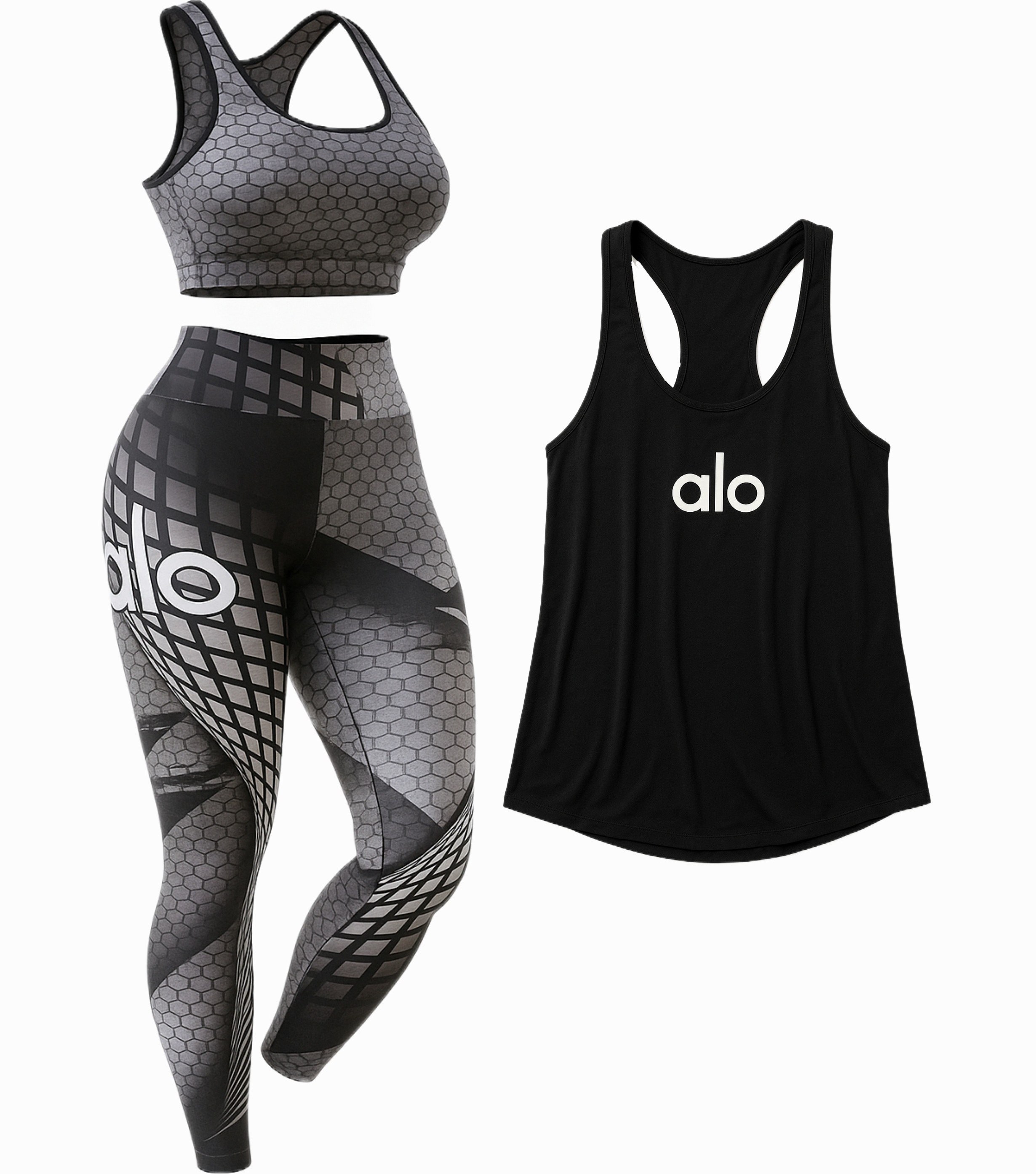 ست ورزشی زنانه سایز بزرگ ۴۲ تا ۴۸ شامل نیمتنه، لگ و کاور تاپ