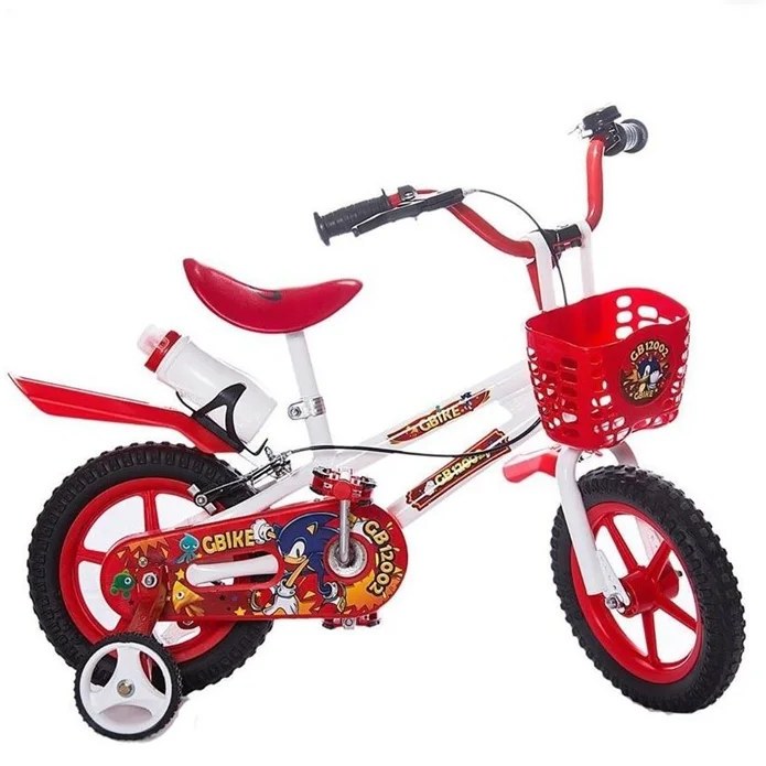 دوچرخه کودک سونیک سایز ۱۲ اینچ با تکیه‌گاه