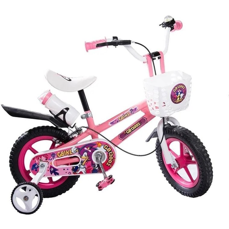 دوچرخه کودک سونیک سایز ۱۲ اینچ با تکیه‌گاه