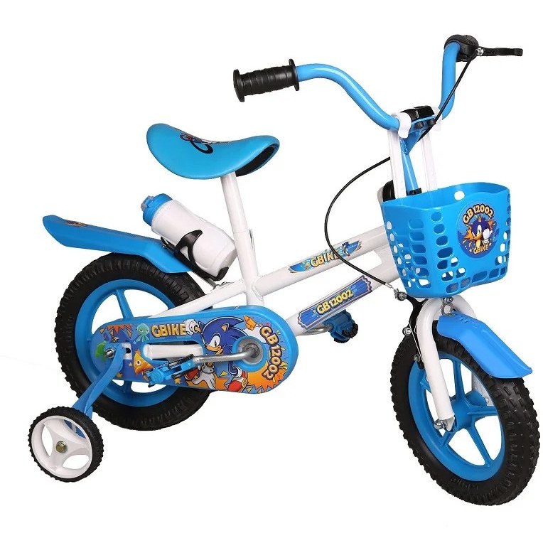 دوچرخه کودک سونیک سایز ۱۲ اینچ با تکیه‌گاه