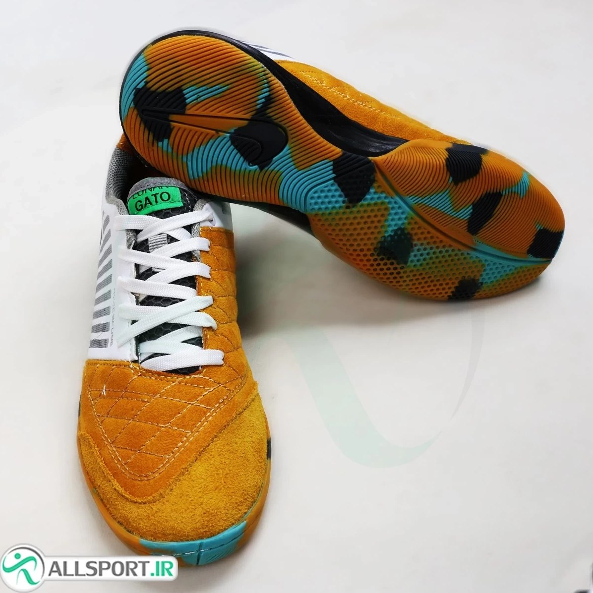 کفش فوتسال نایکی لونارگتو سایز ۴۰ تا ۴۵ رنگ آبی و سفید