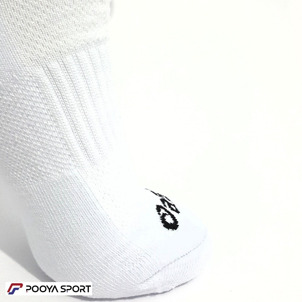 جوراب ورزشی حوله‌ای اسیکس ساق متوسط سفید