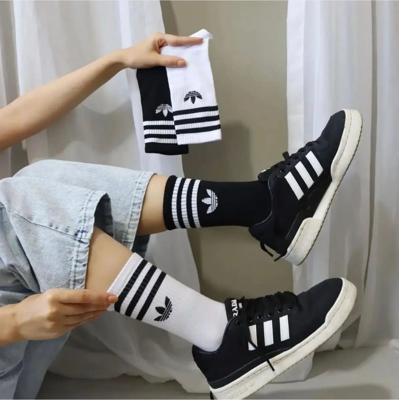 جوراب ورزشی آدیداس ساق بلند