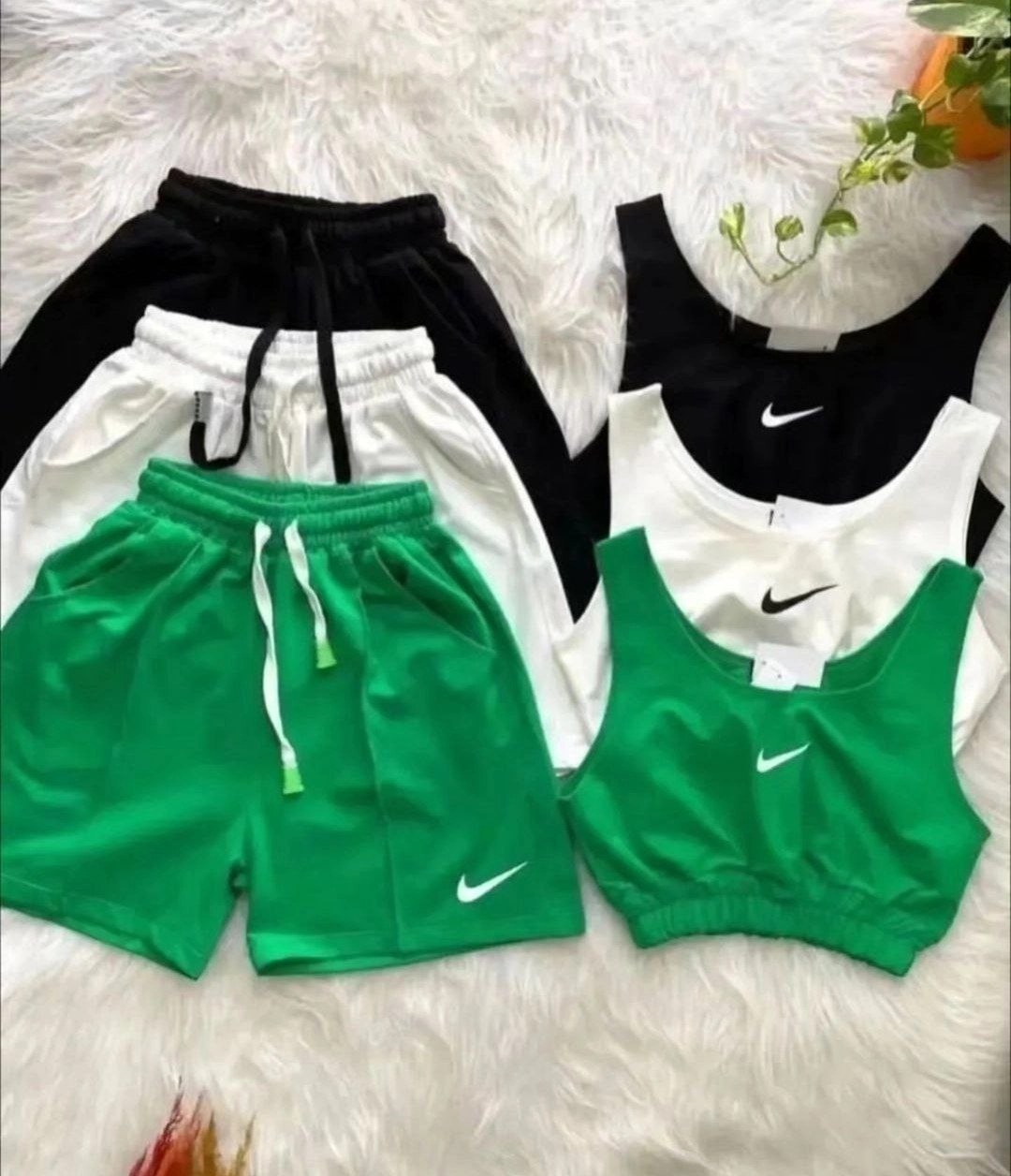 ست ورزشی زنانه نایک سایز ۳۶ تا ۴۴ رنگ طوسی ملانژ