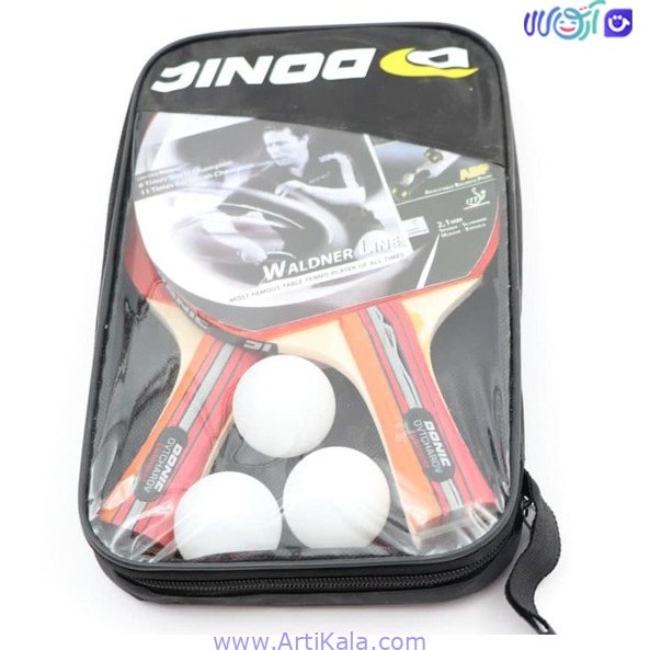 راکت پینگ پنگ دونیک مدل Ovtcharov Caro Speed بسته ۲ عددی به همراه توپ