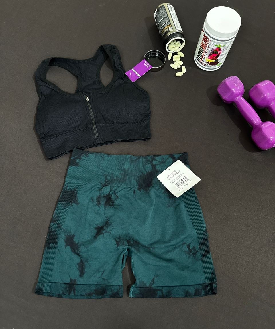 شورتک ورزشی زنانه بنفش، صورتی، سبز، آبی، سفید