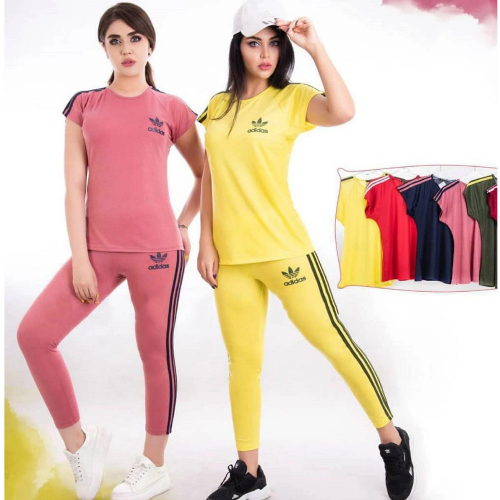 ست ورزشی زنانه آدیداس رنگ زرد