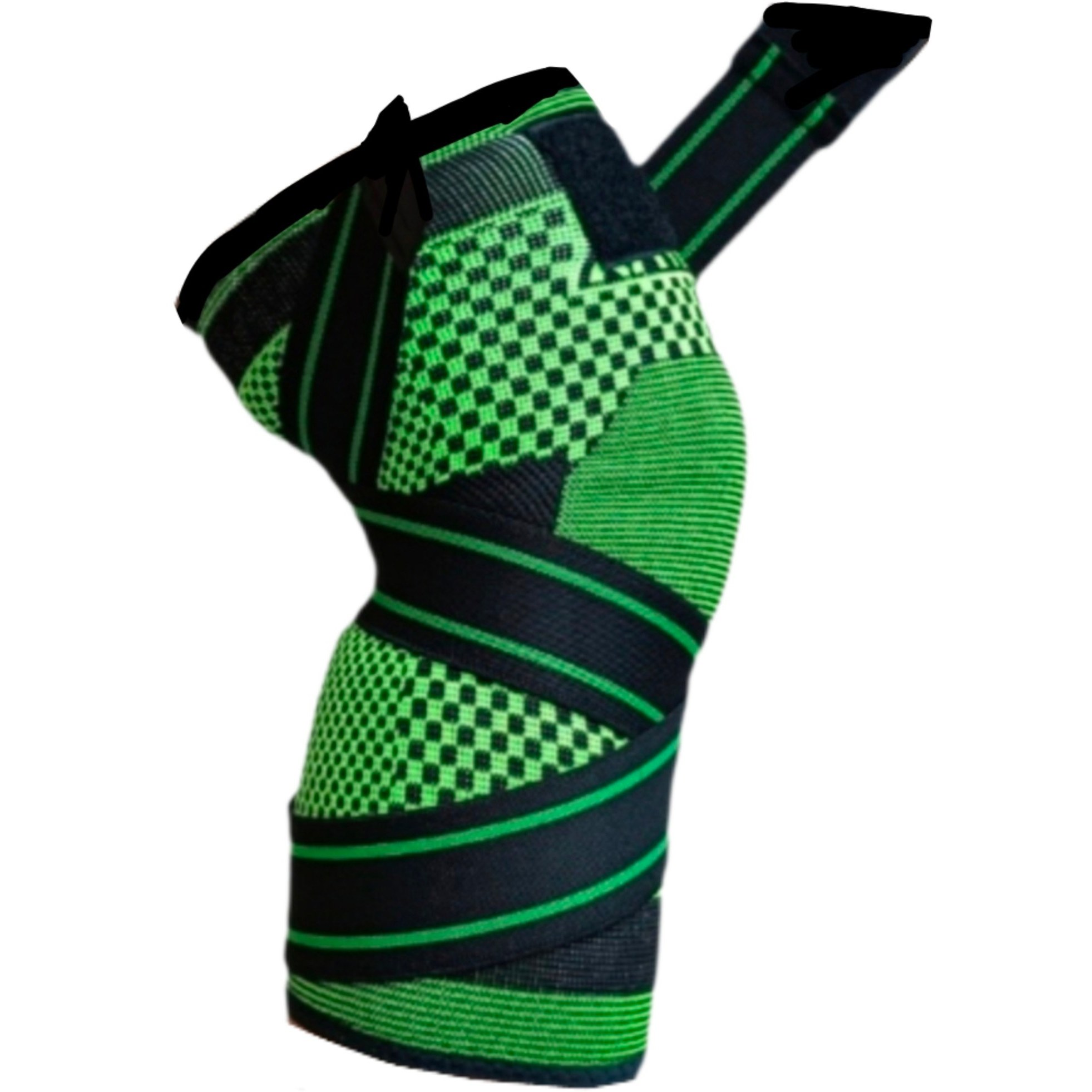 زانوبند ورزشی K-sport مدل چسبی ضربدری تکی