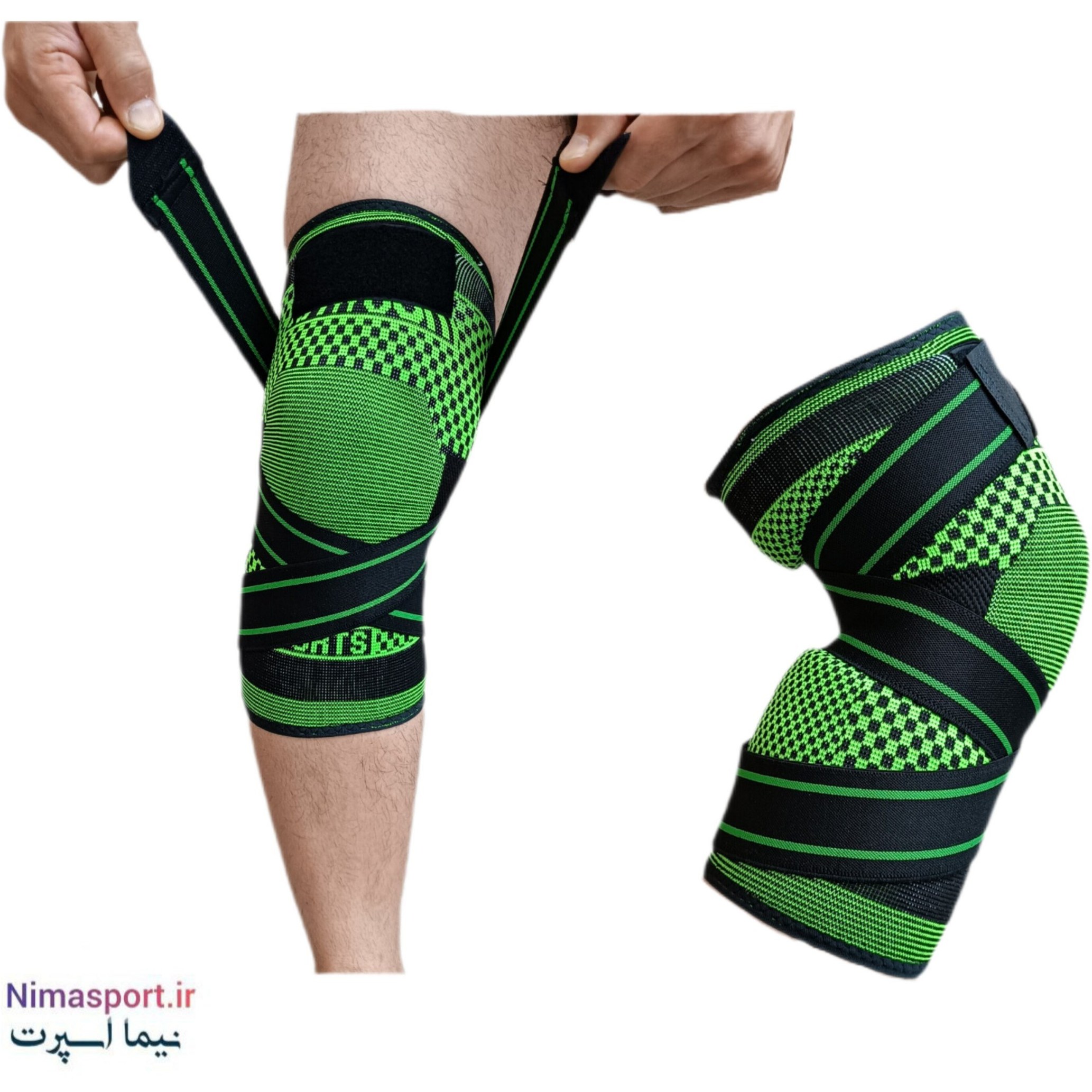 زانوبند ورزشی K-sport مدل چسبی ضربدری تکی