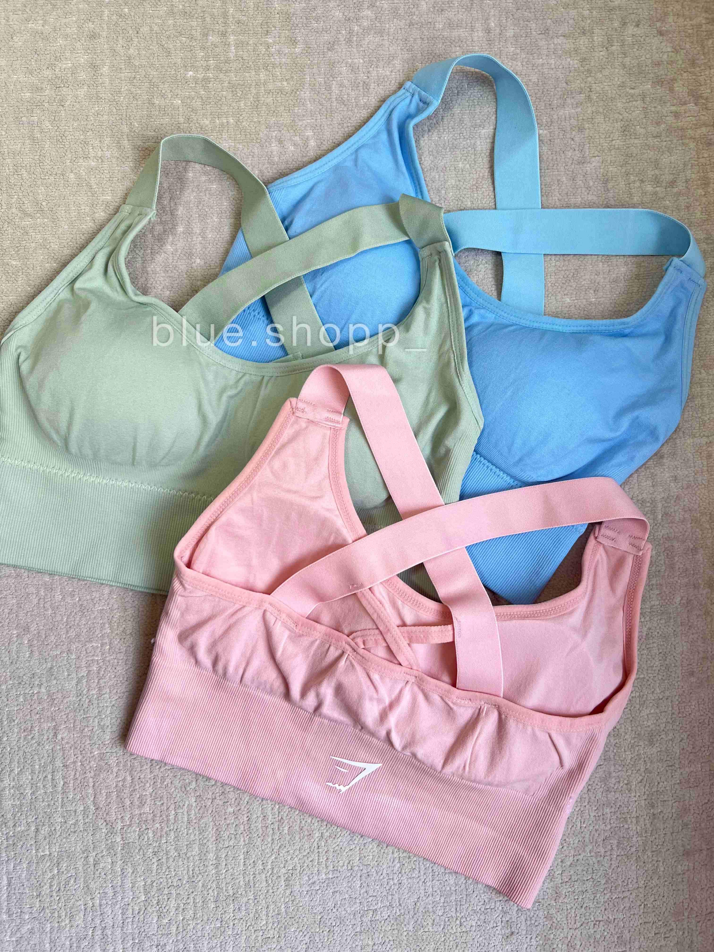 نیم‌تنه کبریتی ورزشی زنانه و دخترانه جیم شارک | پشت ضربدری با کاپ متحرک | فری‌سایز و رنگ‌های پاستیلی کد ۸۰۱۰