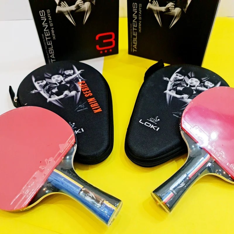 راکت پینگ پنگ لوکی مدل K-3 سه ستاره با کیف