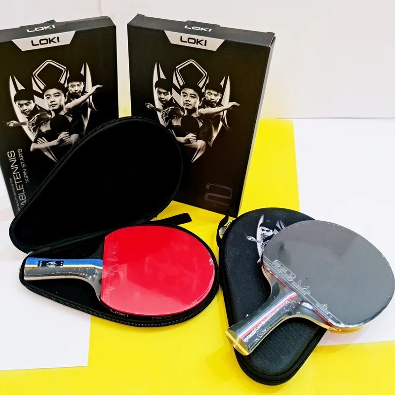 راکت پینگ پنگ لوکی مدل K-3 سه ستاره با کیف