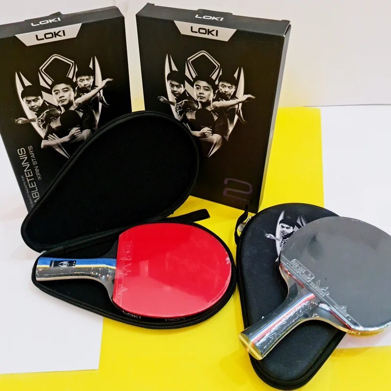 راکت پینگ پنگ لوکی مدل K-3 سه ستاره با کیف