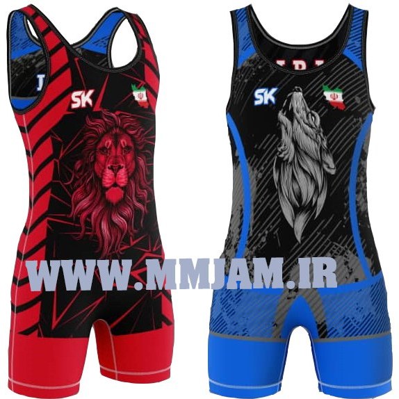 دوبنده کشتی دو رو طرح شیر و گرگ