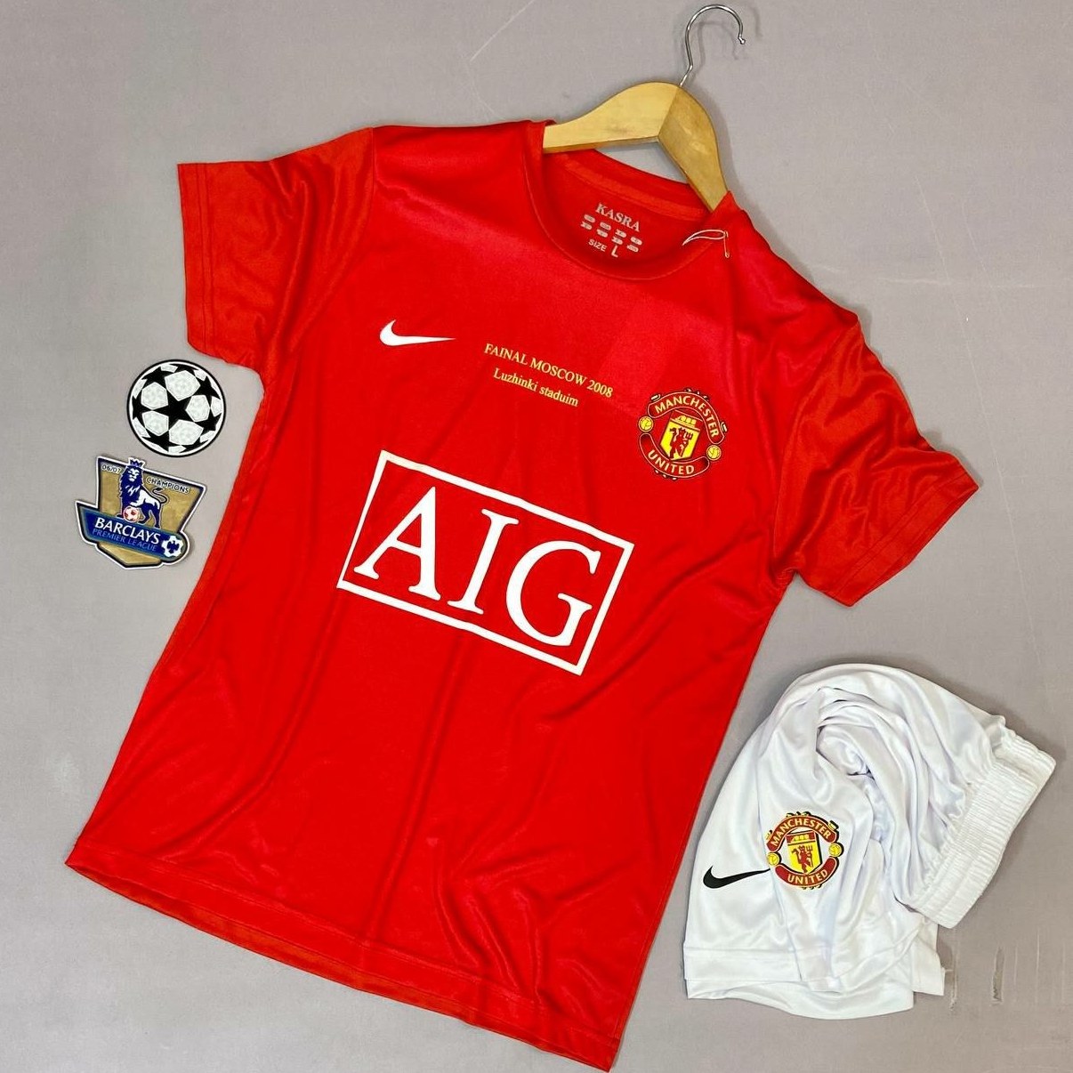 کیت فوتبال منچستریونایتد مدل 2008 رنگ قرمز