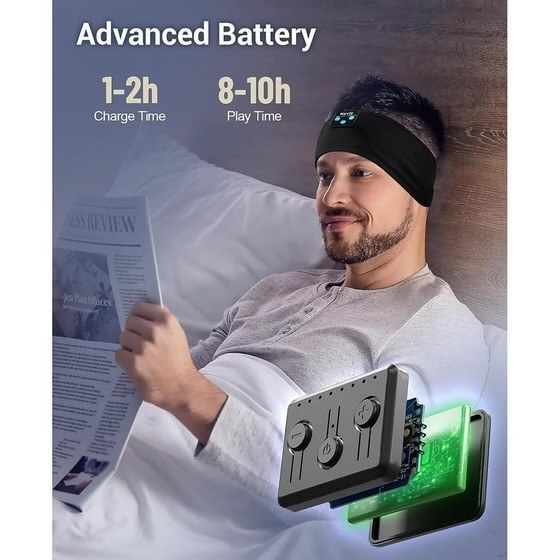 هدبند و هدفون ورزشی بلوتوثی ناولی مدل NAH001