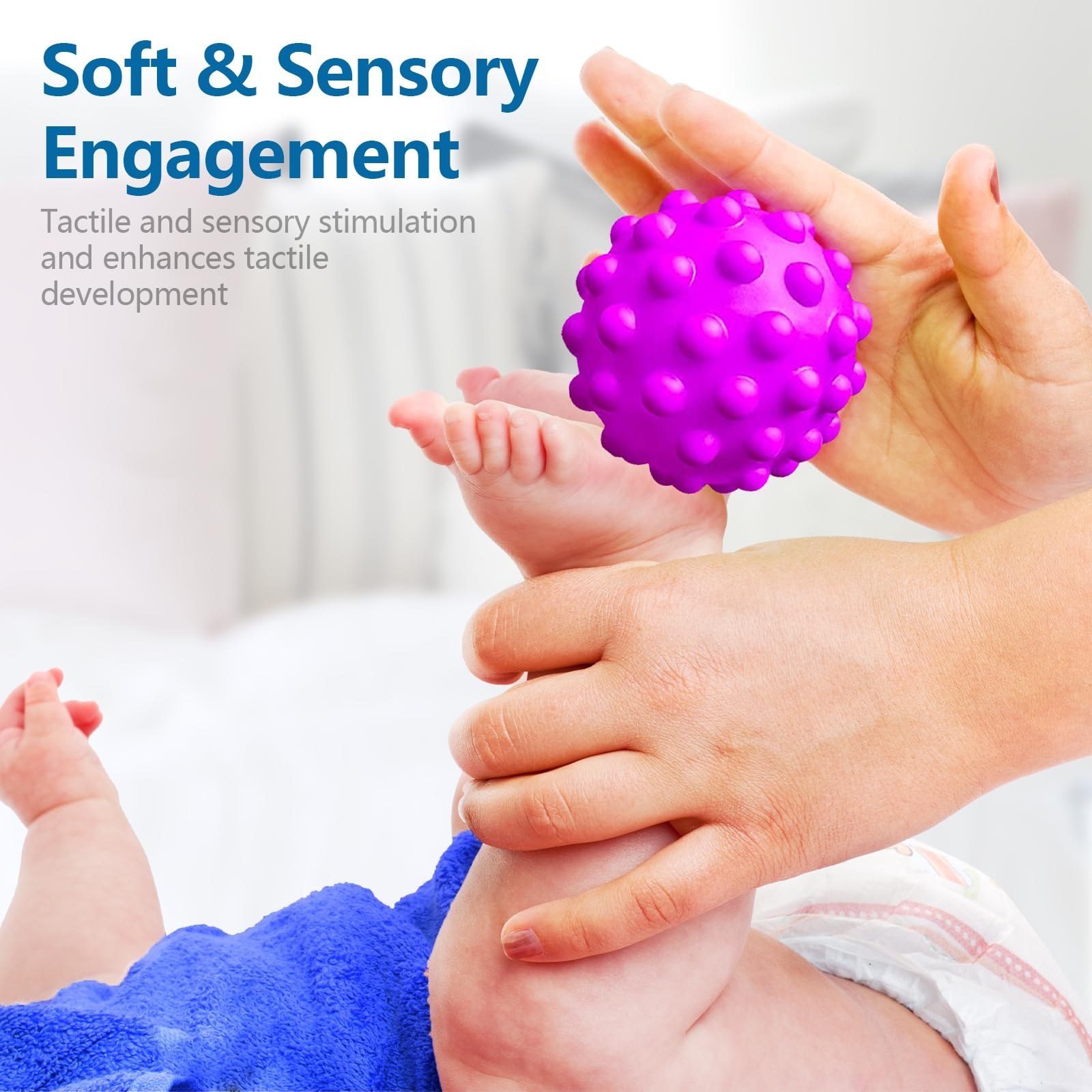 توپ حسی سیلیکونی ۶ عددی