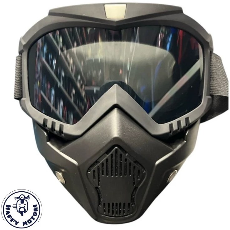 فیس ماسک موتور سواری با طلق دودی/شفاف