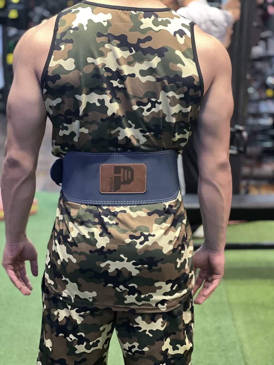 کمربند ورزشی چرم طبیعی