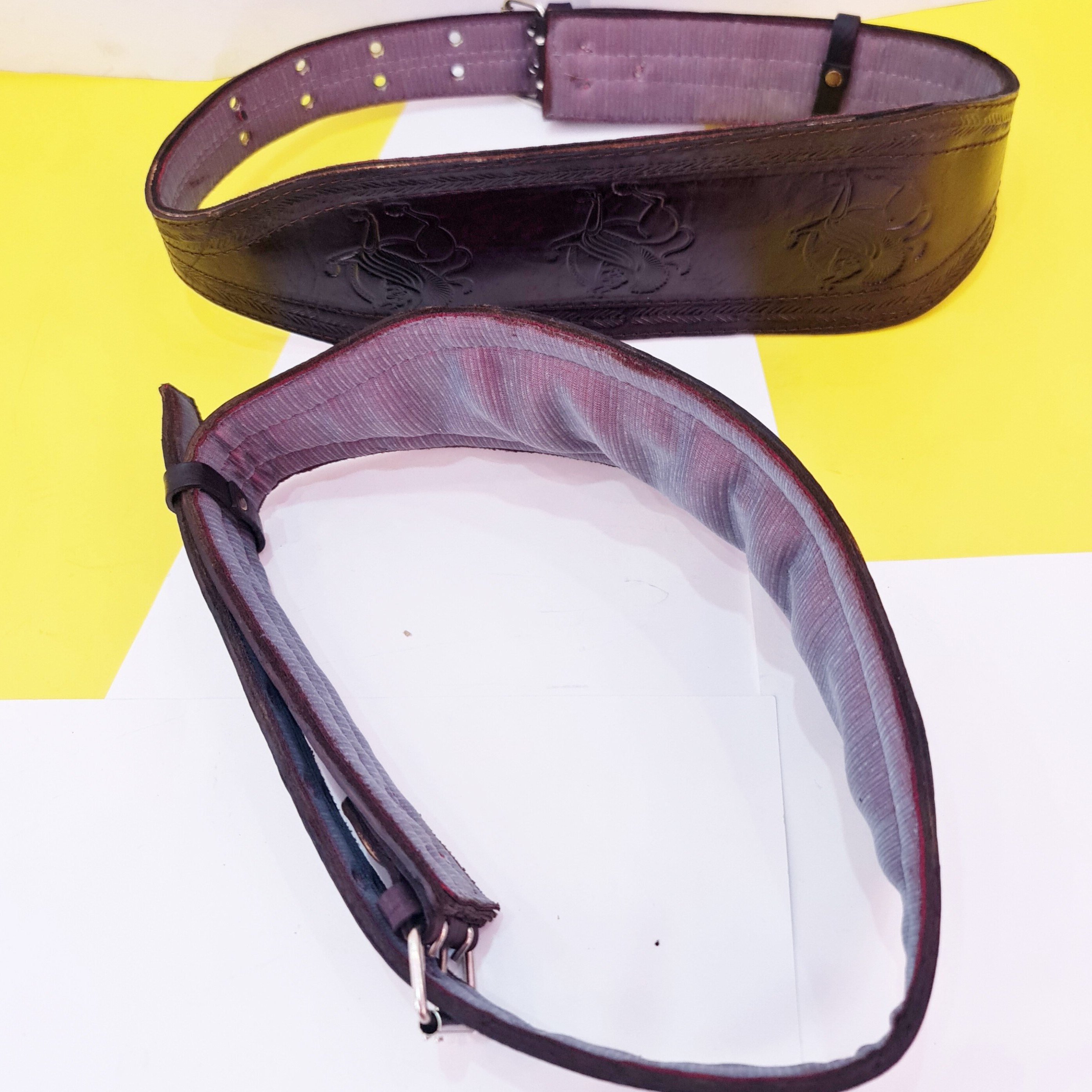 کمربند ورزشی چرم بالشتک دار