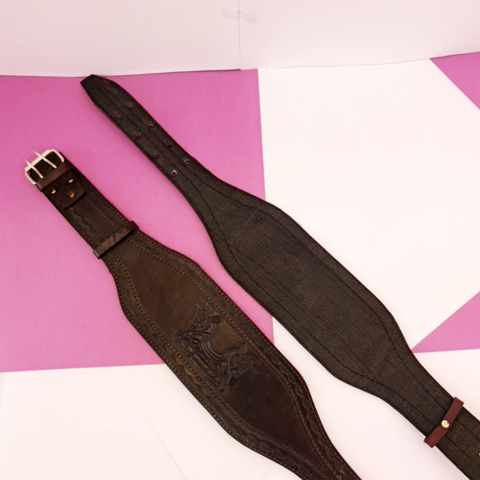 کمربند ورزشی چرم بالشتک دار