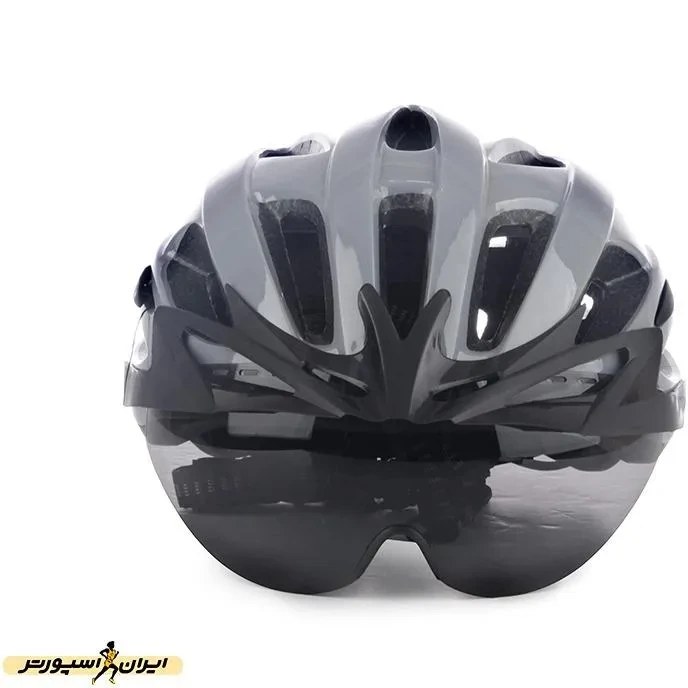 کلاه دوچرخه سواری کربول مدل CB10 عینک‌دار و چراغ‌دار