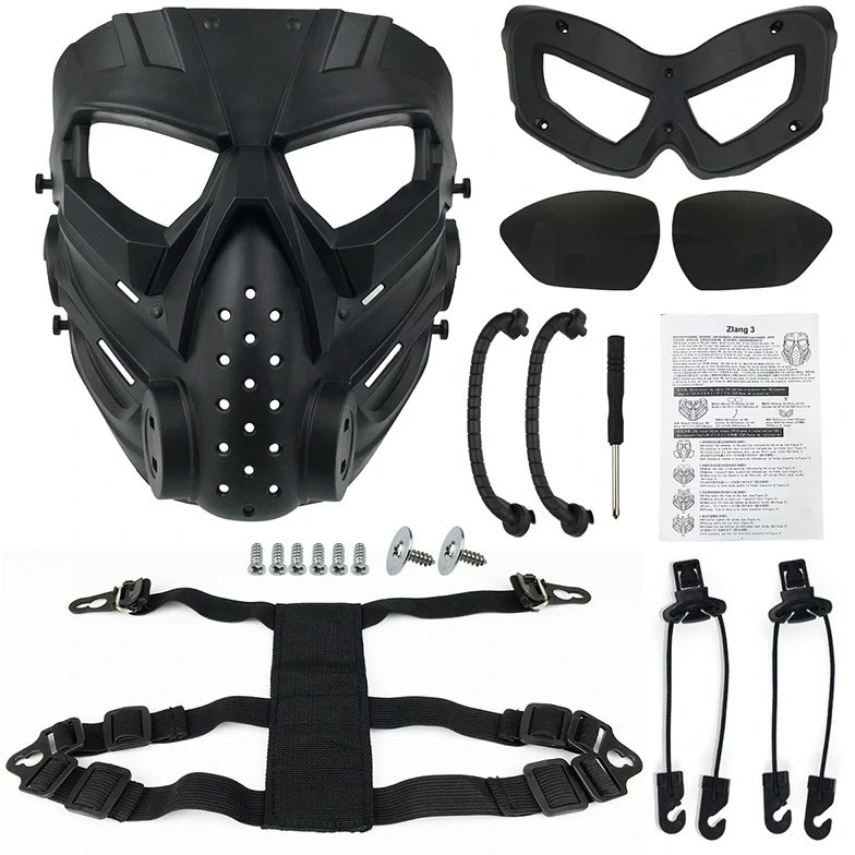 ماسک تاکتیکال اسکلتی موتور سواری مدل 19138