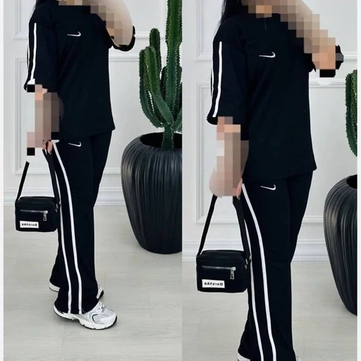 ست ورزشی زنانه نایک مدل 87556SH با تن پوش زیبا