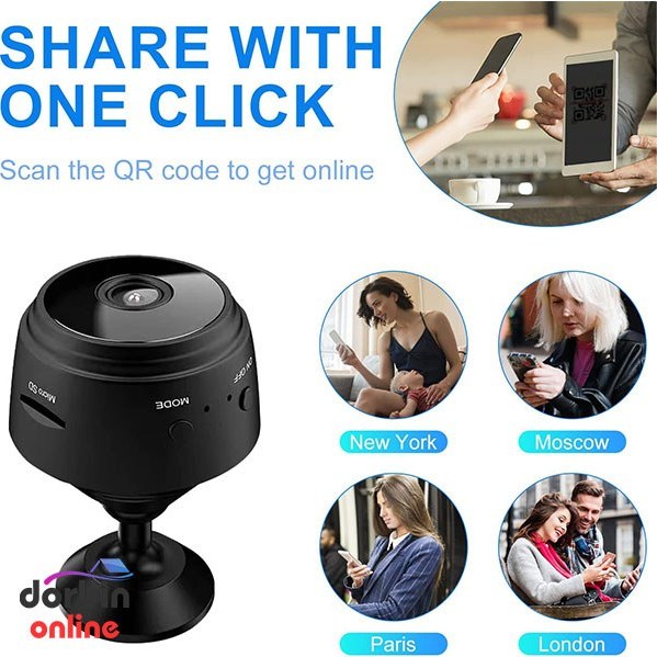 دوربین بی‌سیم کوچک مگنتی مدل SQT v380 WIFI