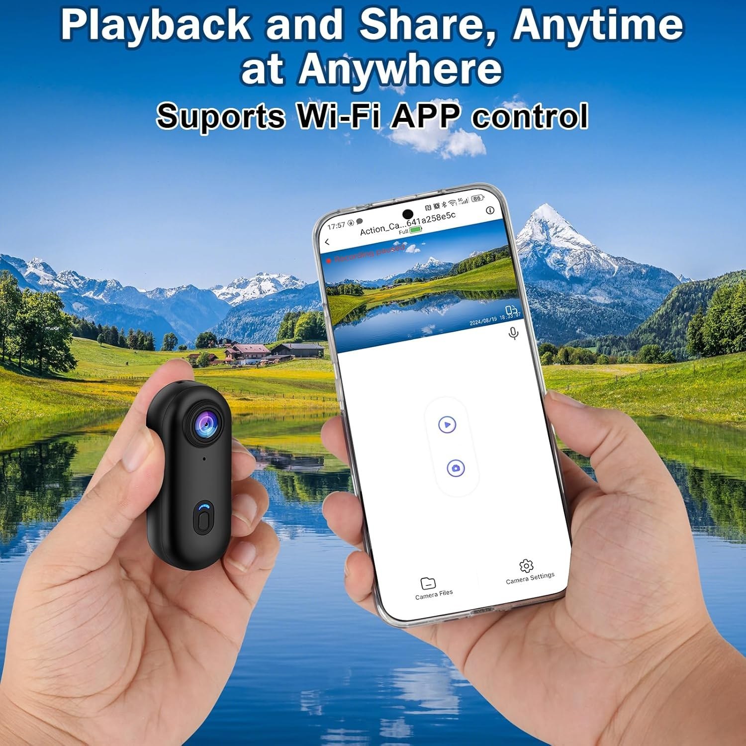 دوربین اکشن ورزشی مدل Sport Camer 4K H.265 ضد آب