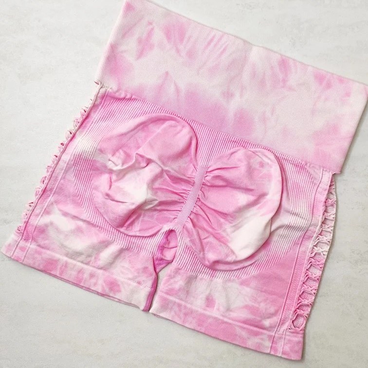 شورتک زنانه آبرنگی سیملس پشت چین دار