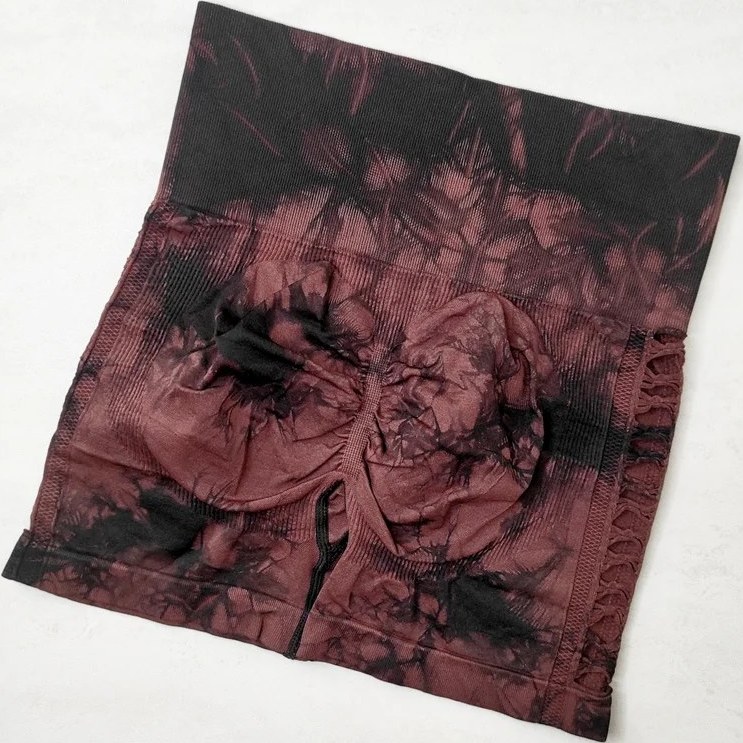 شورتک زنانه آبرنگی سیملس پشت چین دار