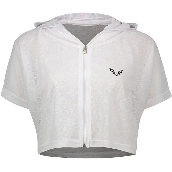 کراپ تیشرت زیپ‌دار ورزشی زنانه TS1992 W