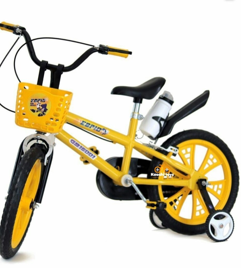 دوچرخه کودک سایز ۱۶ اینچ با تکیه‌گاه