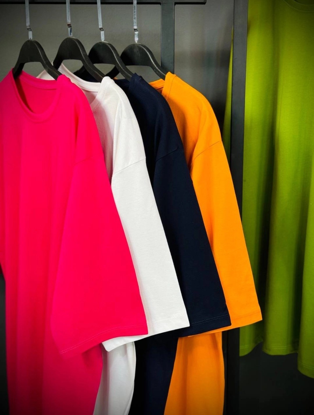 تیشرت لانگ زنانه ساده قواره آزاد رنگبندی