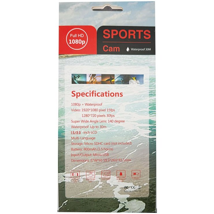 دوربین ورزشی ضدآب HD 1080