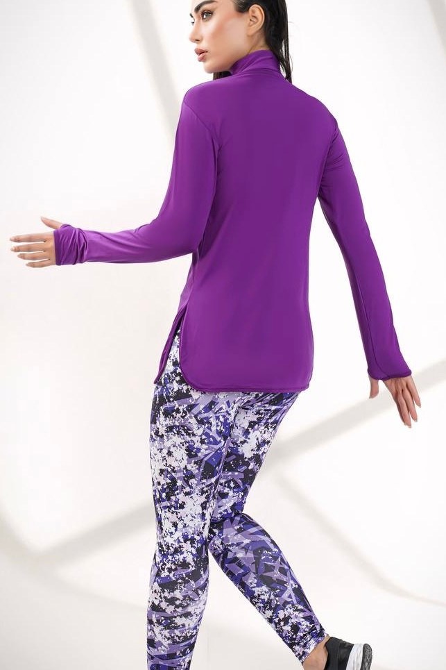 تونیک ورزشی زنانه نایک مدل نیم زیپ