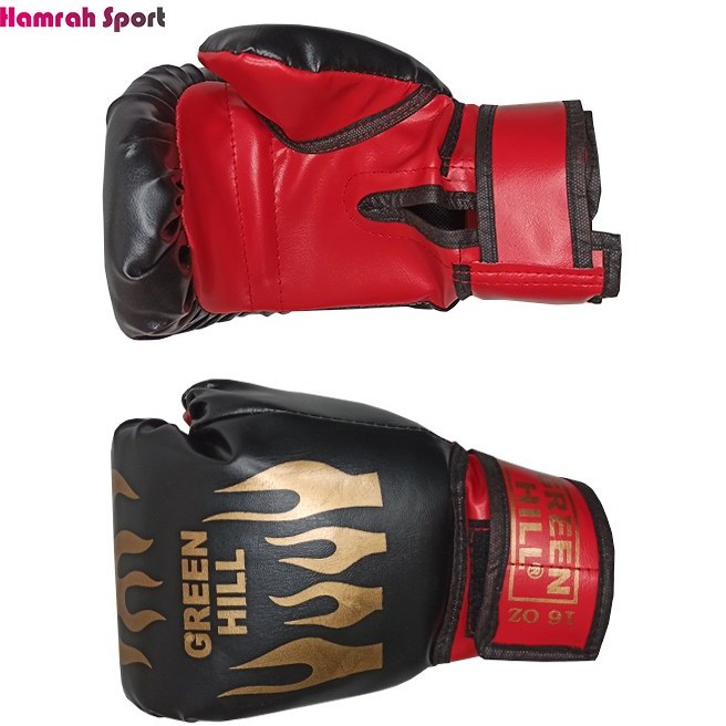 دستکش بوکس گرین هیل سایز ۱۲ و ۱۴ فومی
