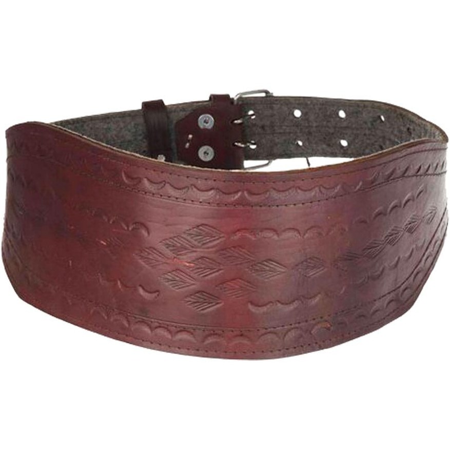 کمربند ورزشی چرم طبیعی بالشتک دار کد KMR20