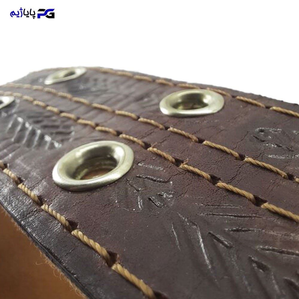 کمربند ورزشی چرم طبیعی بالشتک دار کد KMR20