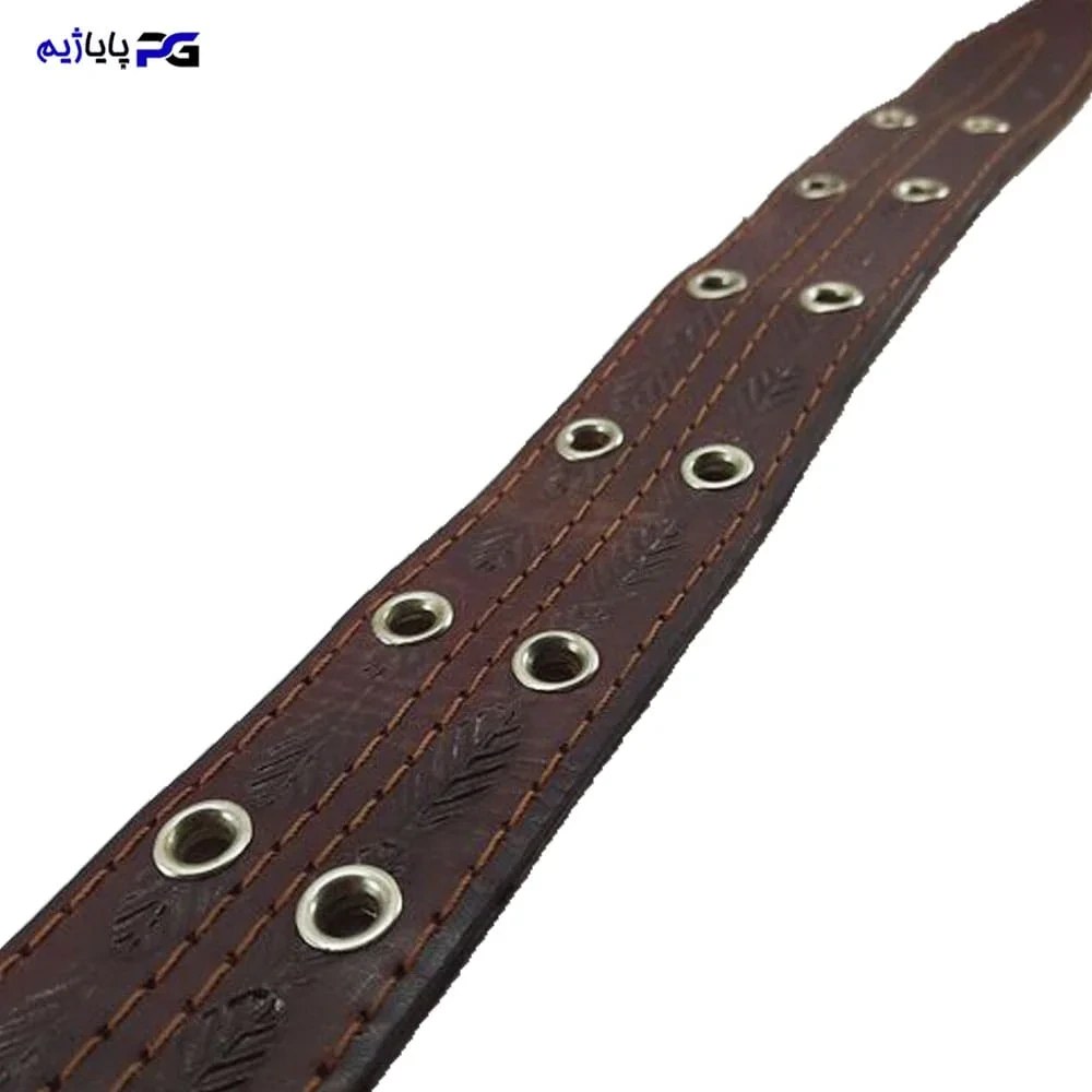 کمربند ورزشی چرم طبیعی بالشتک دار کد KMR20