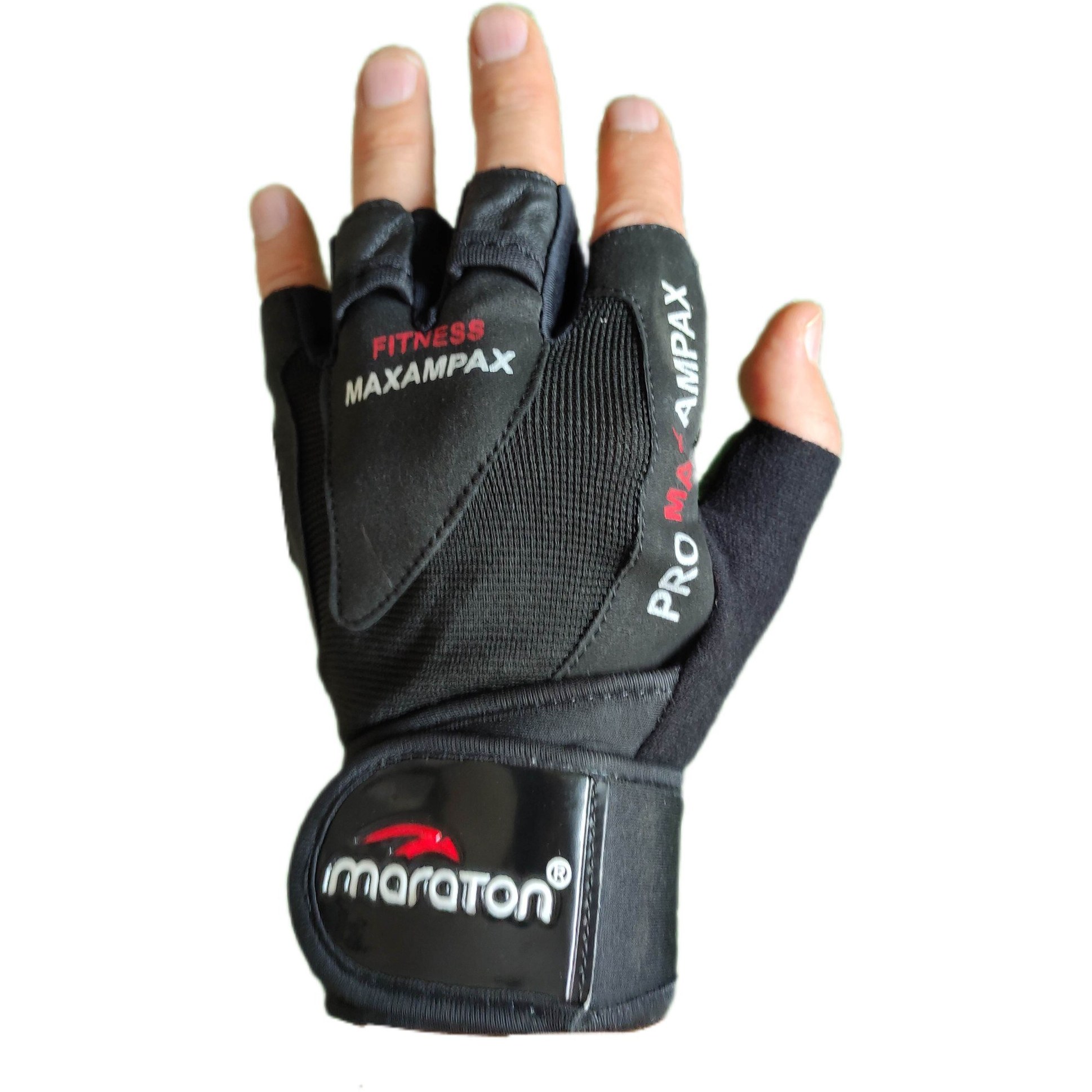 دستکش بدنسازی مردانه نیمه انگشتی ماراتن
