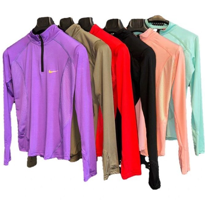 تیشرت نیم زیپ فینگردار زیربغل تنفسی کد 210